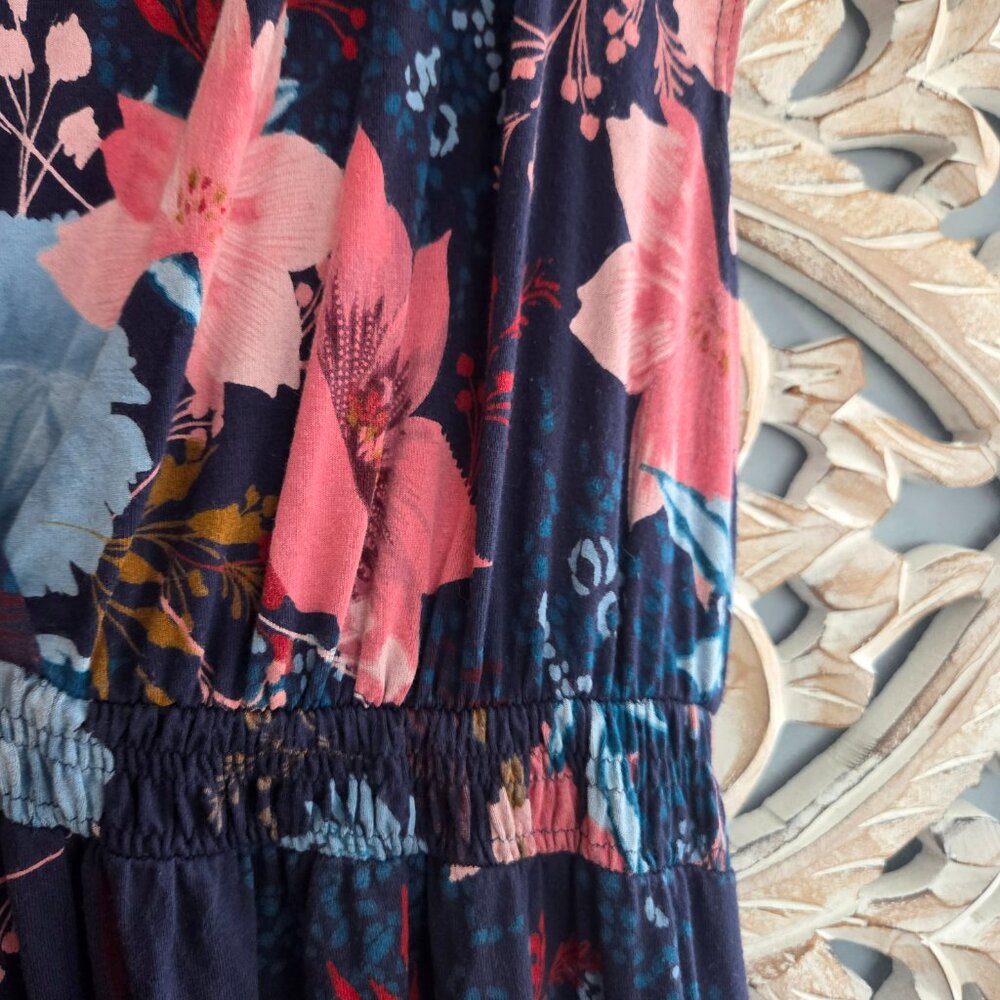 Isabel Maternity by Ingrid & Isabel Blue Pink floral Maternity dress size XXL - Picture 5 of 7